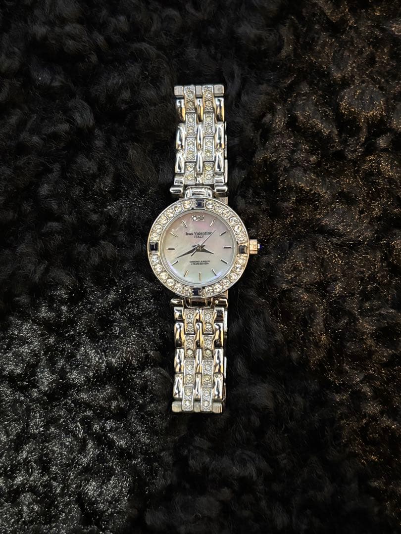 Izax Valentino 腕時計 天然エメラルド シェル プラチナ - メルカリ