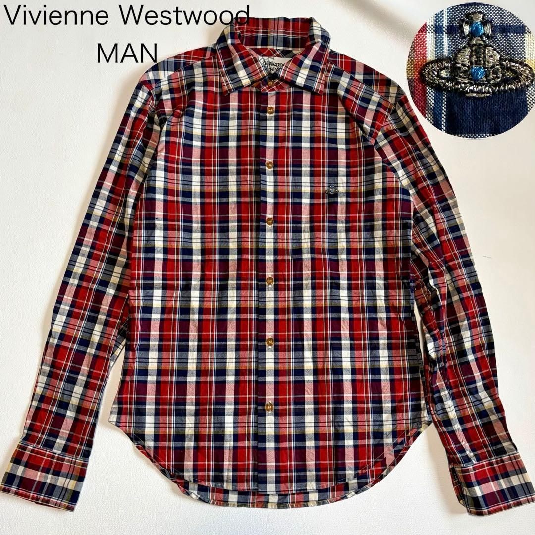 ヴィヴィアンウエストウッドレッドレーベル】シャツ オーブ 刺繍