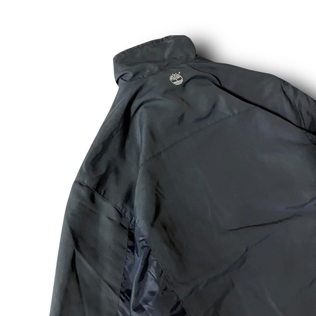 はる様☆Timberlandウォームアップジャケット短丈ナイロンドローコード刺繍