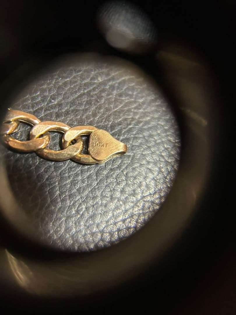 10K ブレスレット アバランチ 幅10㎜ 23㎝ 激レア 極太 金 ゴールド