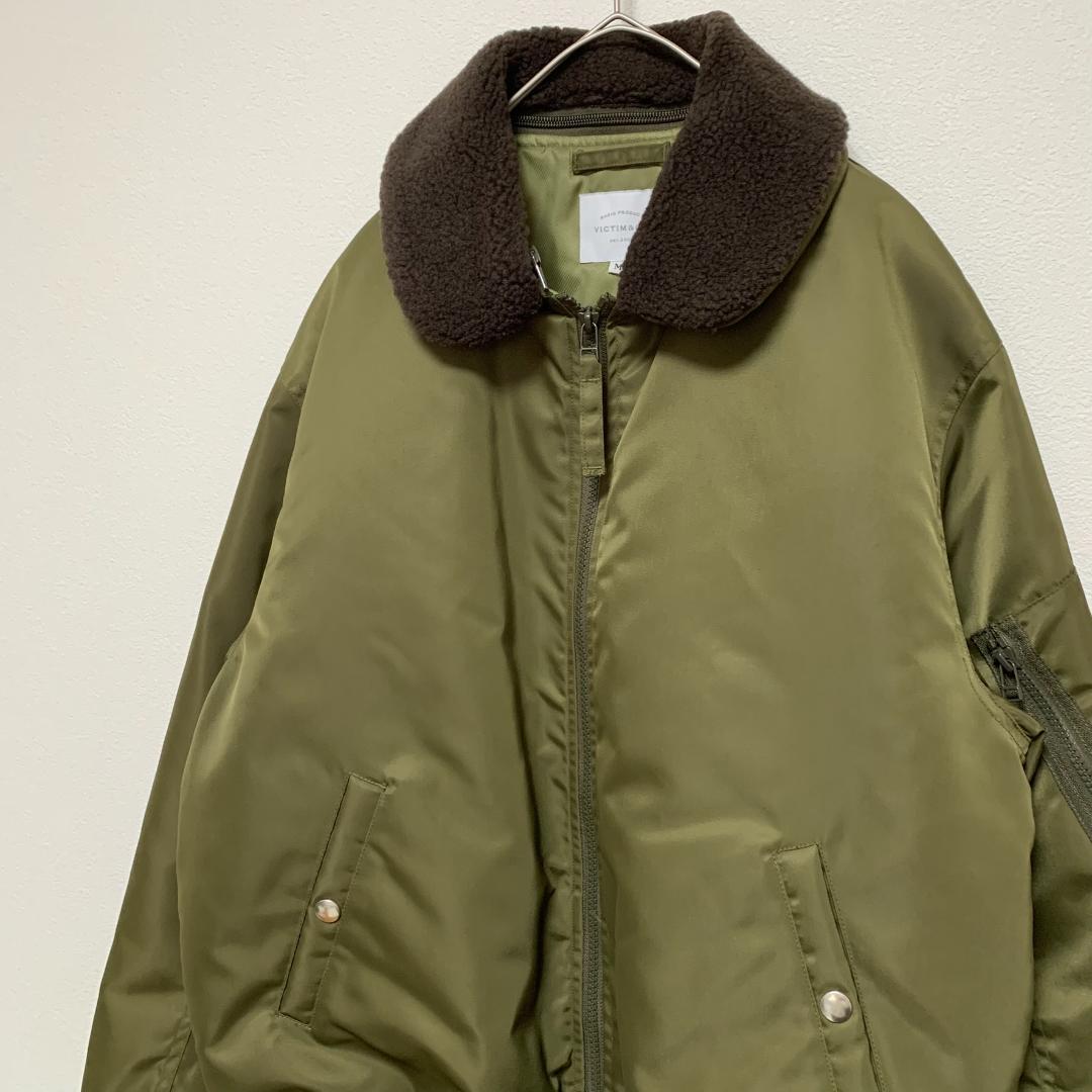 VICTIM ヴィクティム 襟ボア MA-1 ジャケット Mサイズ 日本製