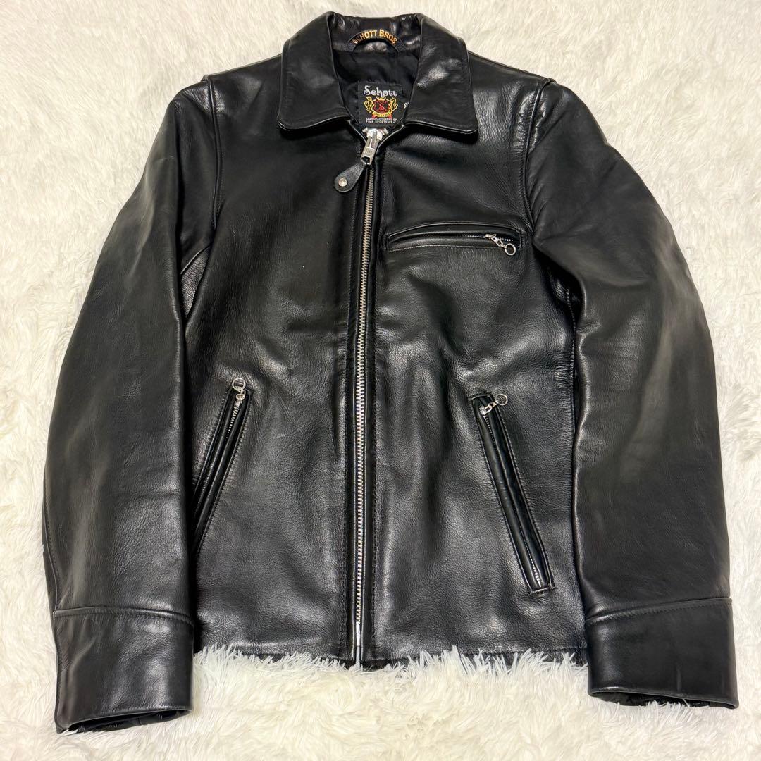 美品 Schott ショット7209 ブラック レザートラッカージャケット 32 楽天市場】【正規代理店】 Schott ショット 103US TRUCKER JACKET