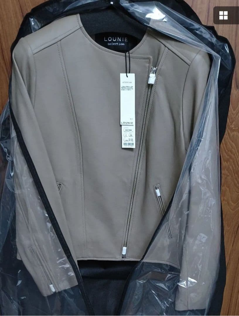 ルーニィ 本革ライダースジャケット Mサイズ ベージュ レザーシングルジャケット｜LOUNIE（ルーニィ）公式サイト／公式