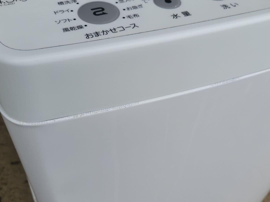 あきち ハイアール 全自動洗濯機 JW-C45D 4.5kg 2021年製