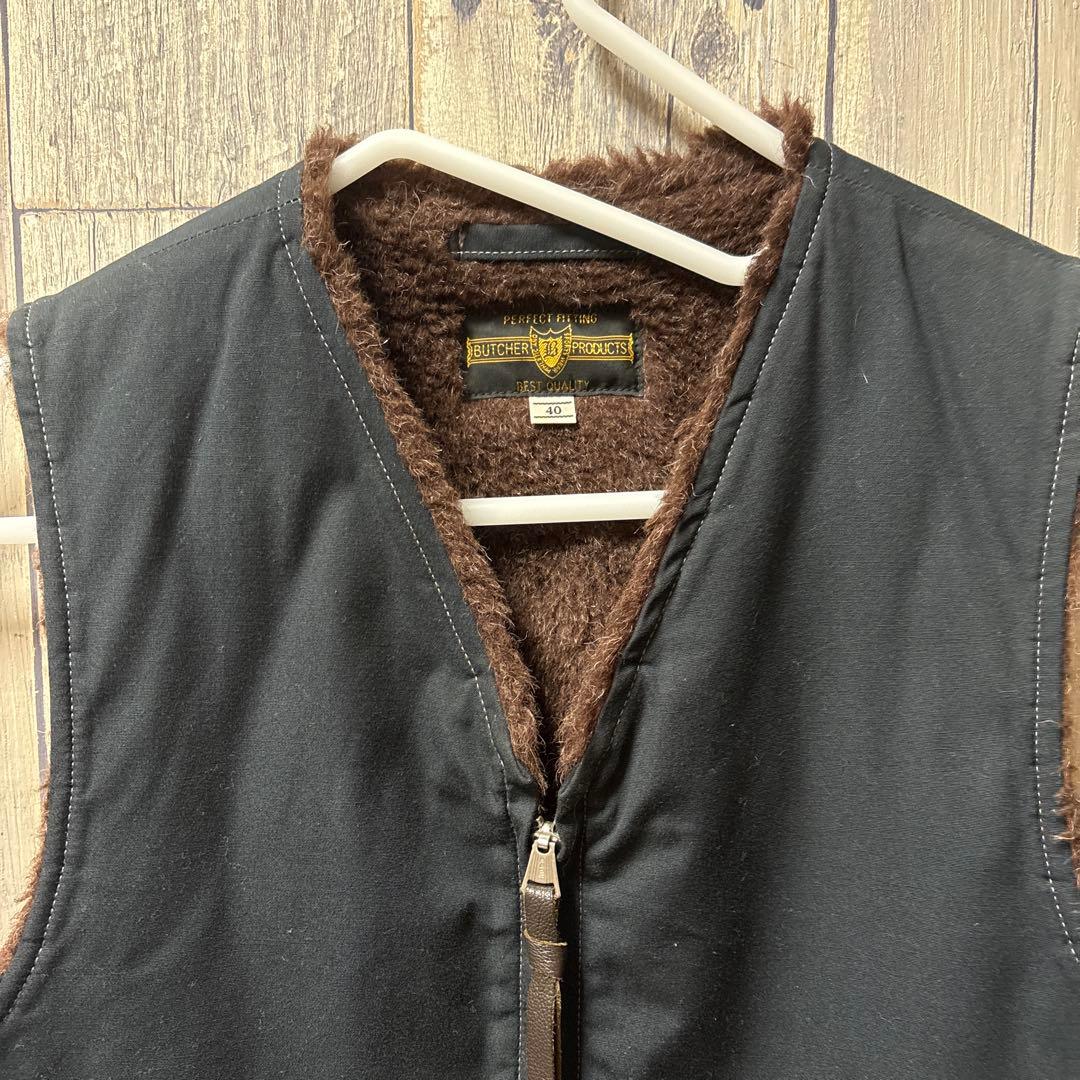 butcher products フィールドベスト ネイビー 40 - メルカリ