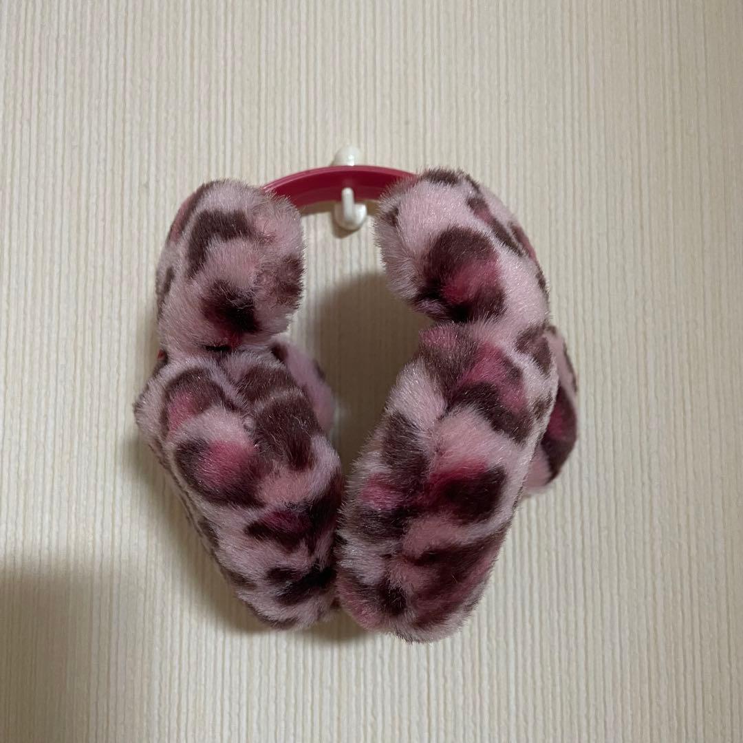 ピンク ヒョウ柄 イヤーマフ 耳あて ディズニー - メルカリ