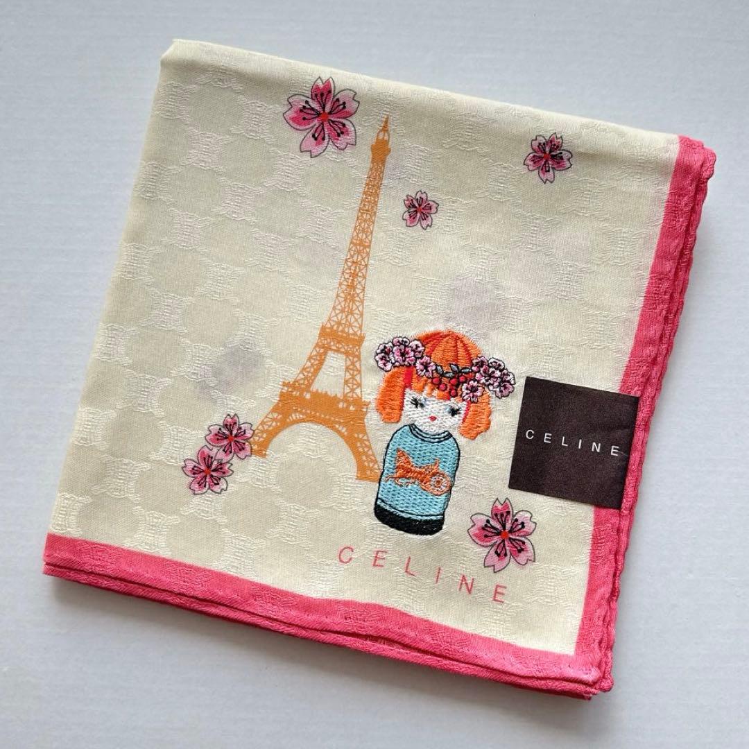 新品 未使用 】 CELINE セリーヌ 大判 ハンカチ スカーフ ④ - メルカリ