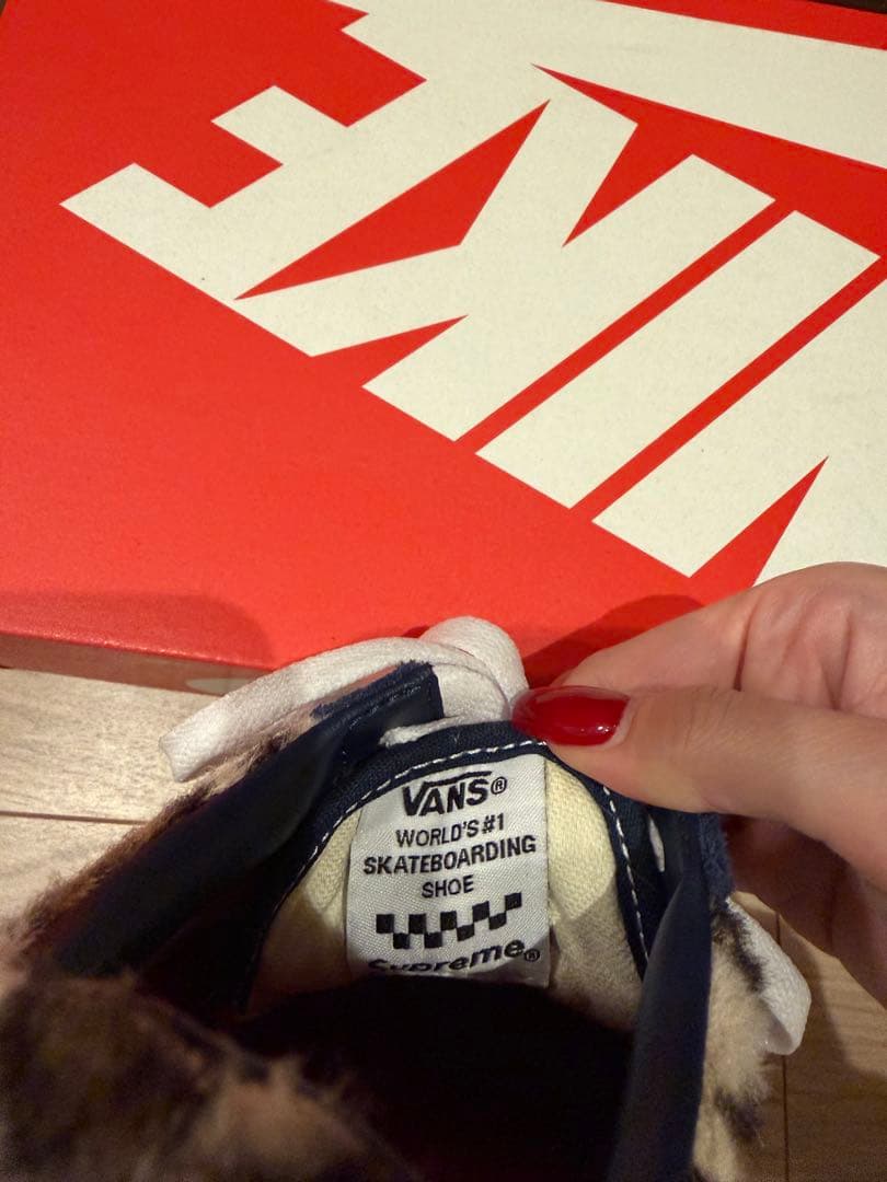 正規品Supreme×VANS Leopard Old Skool \"Navy\"