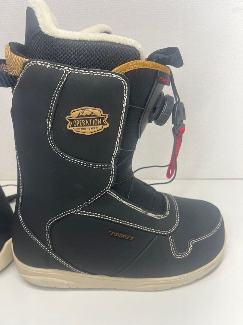 美品 シミス SIMSスノボ ブーツ 24.5cm スノーボード ボア BOA