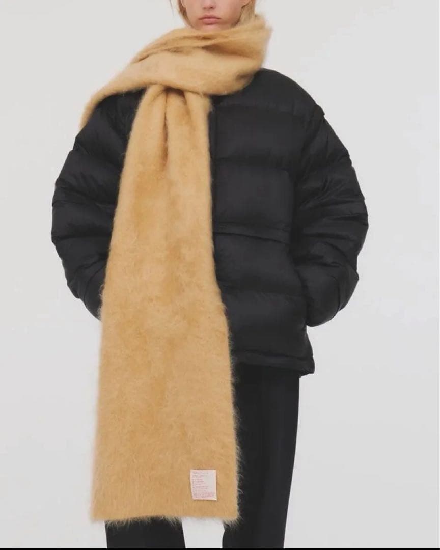 最終価格【未使用】Ieefar イーファー　マフラー　L Camel カシミヤ