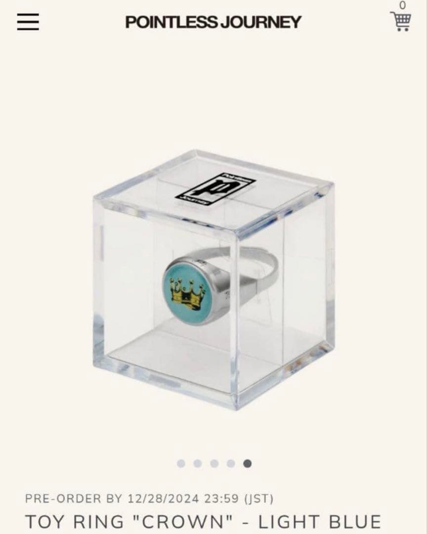 【新品】TOY RING \"Crown\" ライトブルー