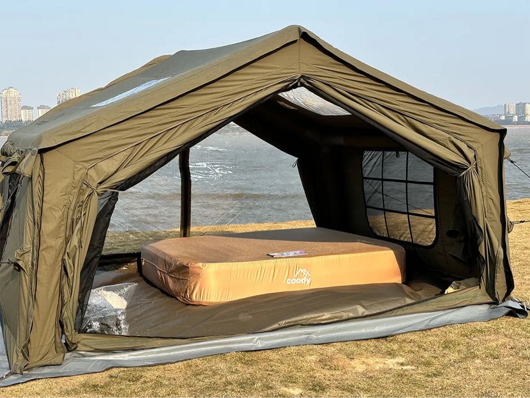 coody エアベッド AIR BLOCK (ベージュ, ダブル) - メルカリ