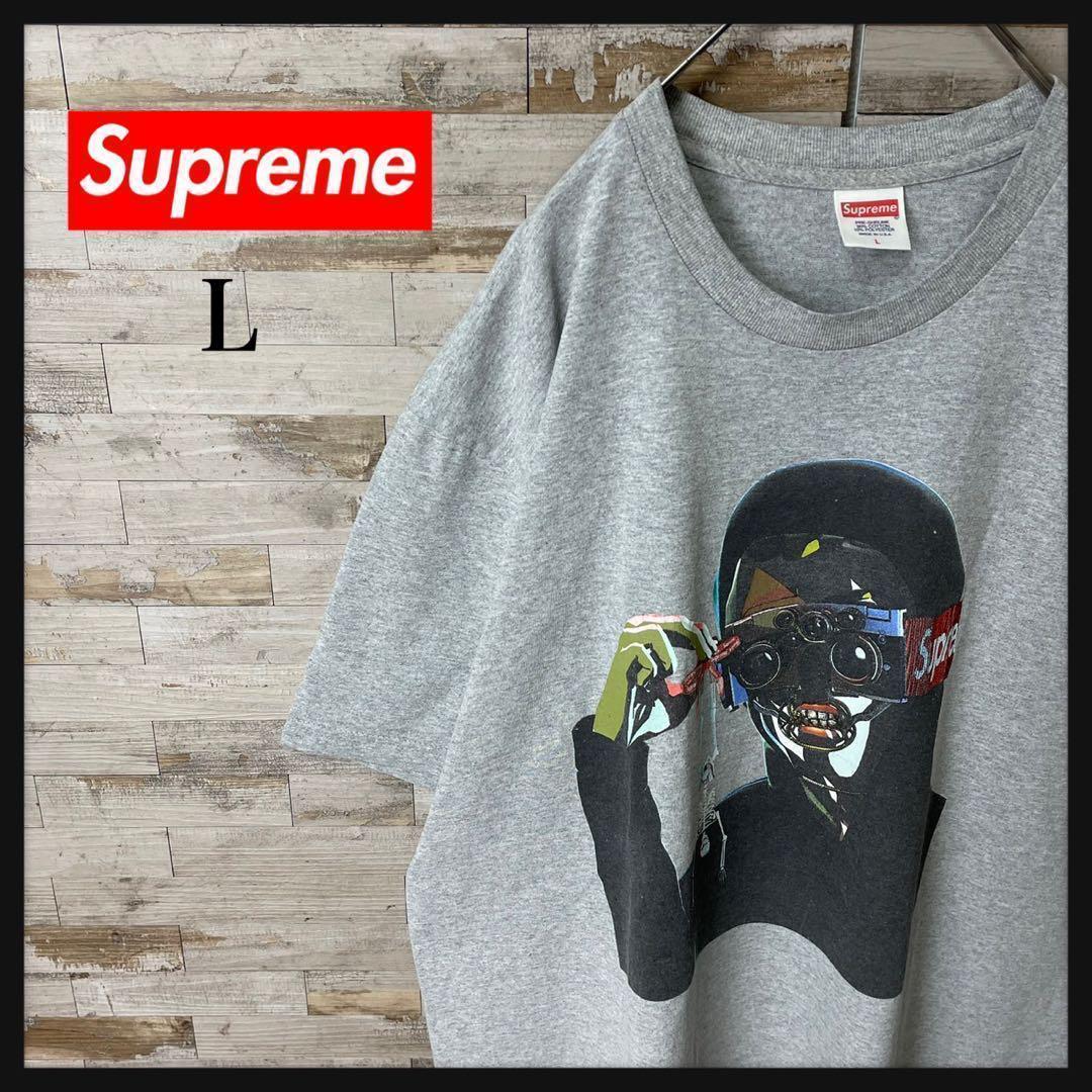2840 U【超希少モデル】シュプリーム☆クリーパーロゴ Tシャツ グレー