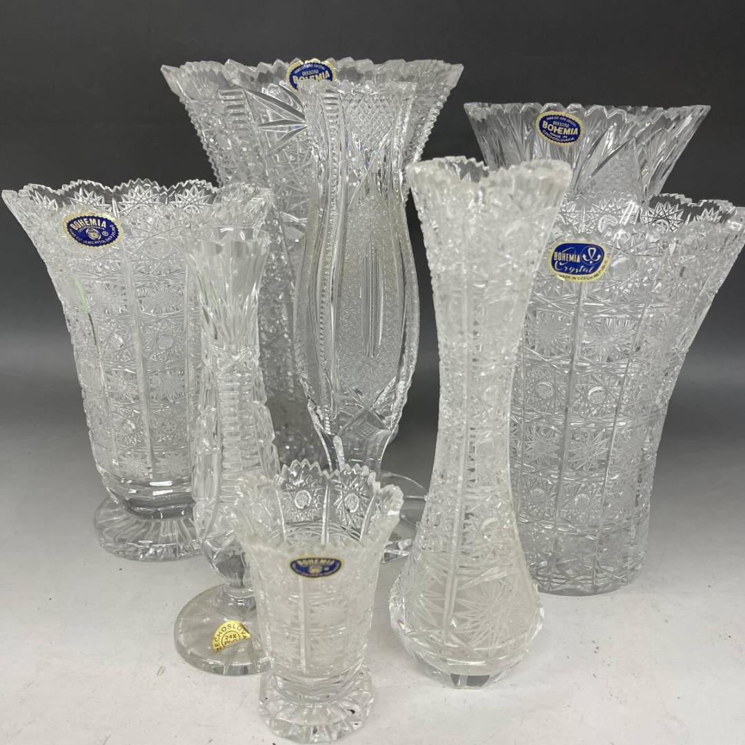 ガラス製 花瓶 まとめて 8点 CRYSTAL GLASS フラワーベース 花器 楽天市場】ガラス フラワーベース 花瓶 ガラス製 北欧 27cm 花器