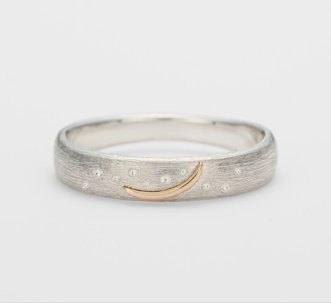 agete シルバーk5 三日月リング 11号 - メルカリ