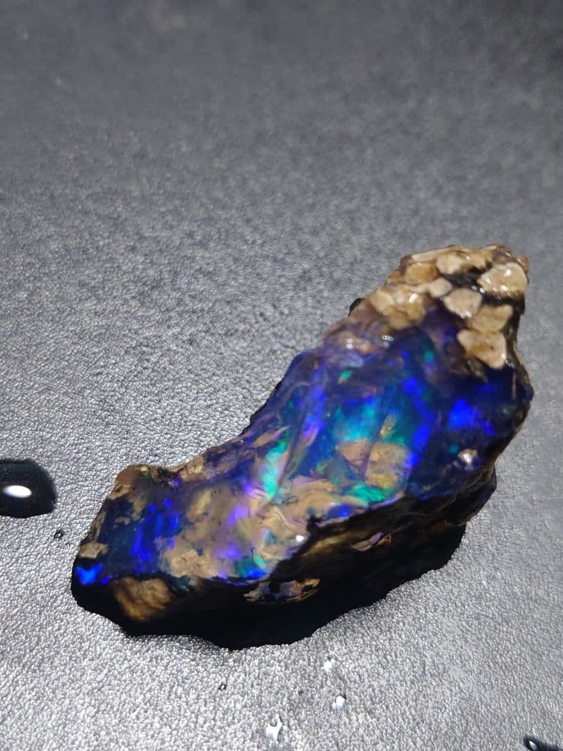 A*e様 エチオピア　オパール　青　ブルー　原石　49ct 標本　鉱石 オパール原石エチオピア産 AB118 | MAMPUKU