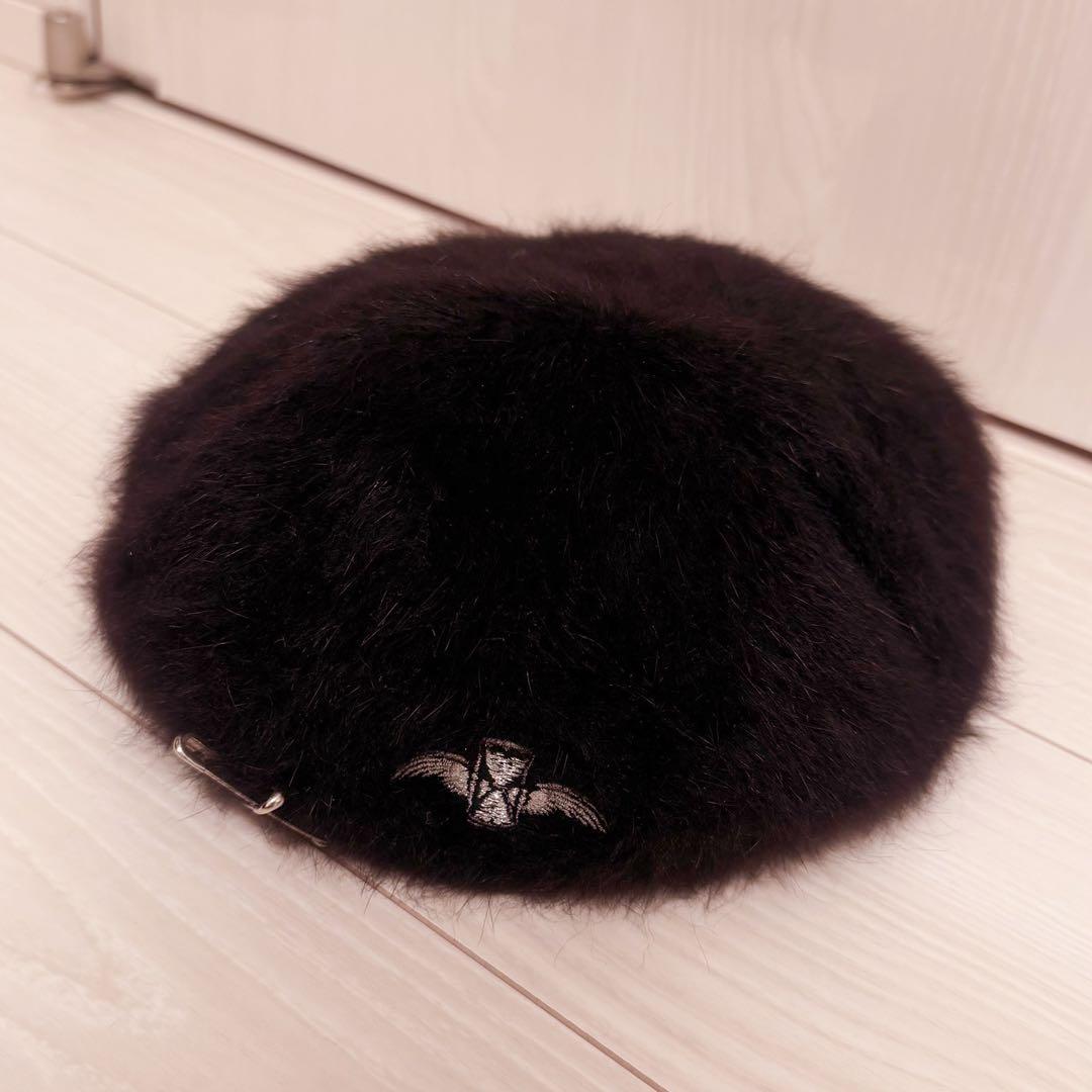 ディムモアール ロゴ刺繍ファーベレー帽 - メルカリ