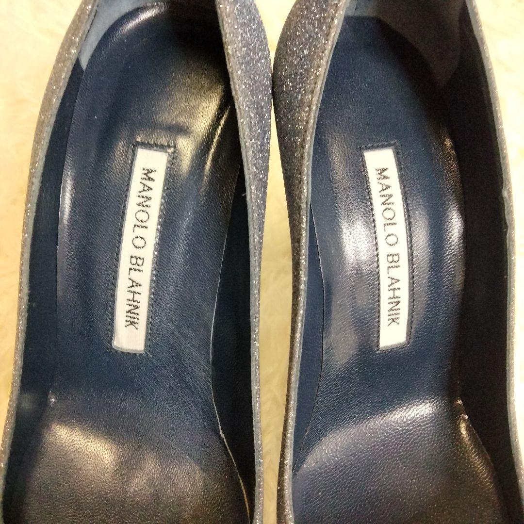 専用○【美品♡】マノロブラニク ポインテッドトゥパンプス シルバー