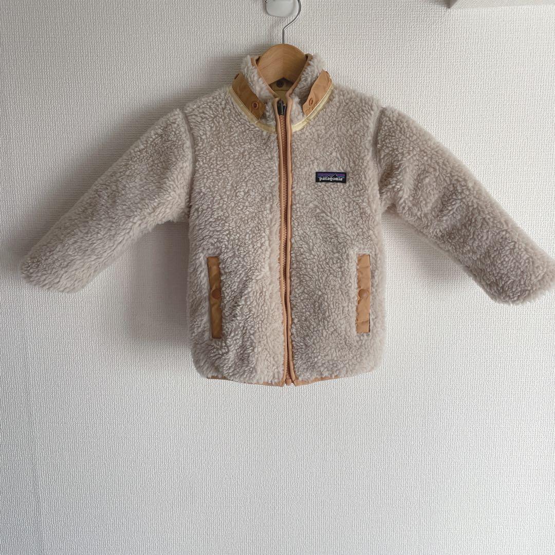 試着のみ パタゴニア ベビー リバーシブル トリブルズ フーディ 4T