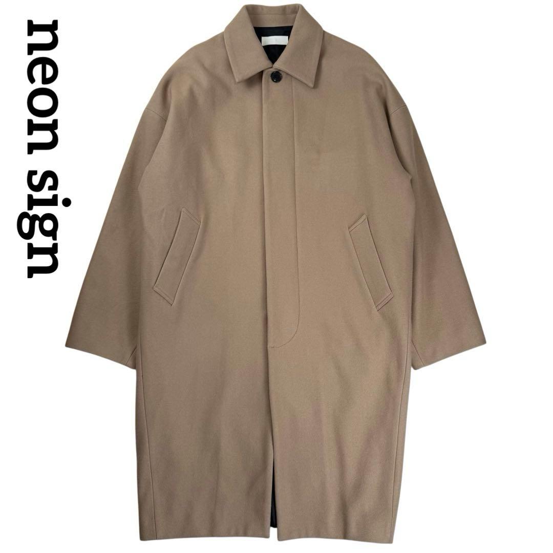 neon sign ネオンサイン ウール コクーンコート ステンカラーコート NEONSIGN COCOON（ステンカラーコート）｜NEONSIGN（ネオンサイン）の