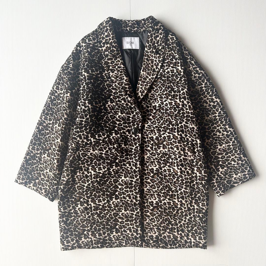2022AW✨SLOBE IENA レオパードジャガードコクーンコート - メルカリ