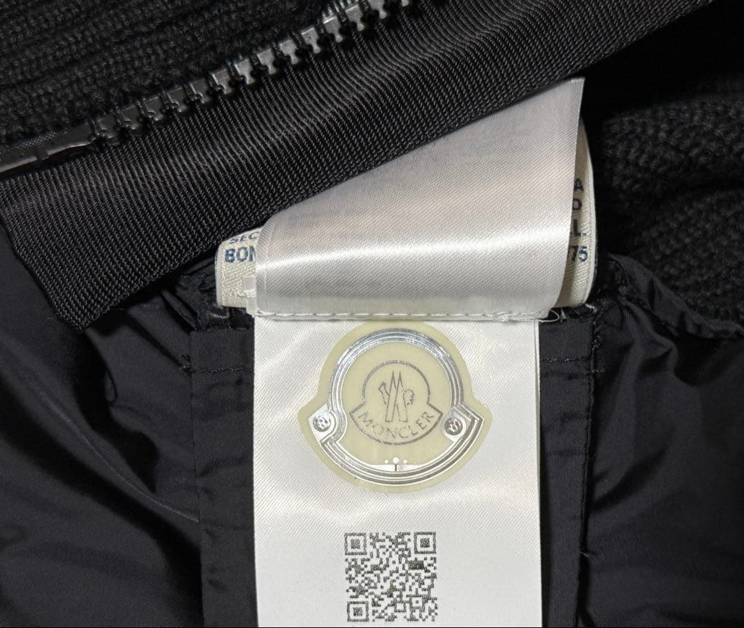 MONCLER ハイブリッドカーディガン ブラック S ニット ダウン 美品