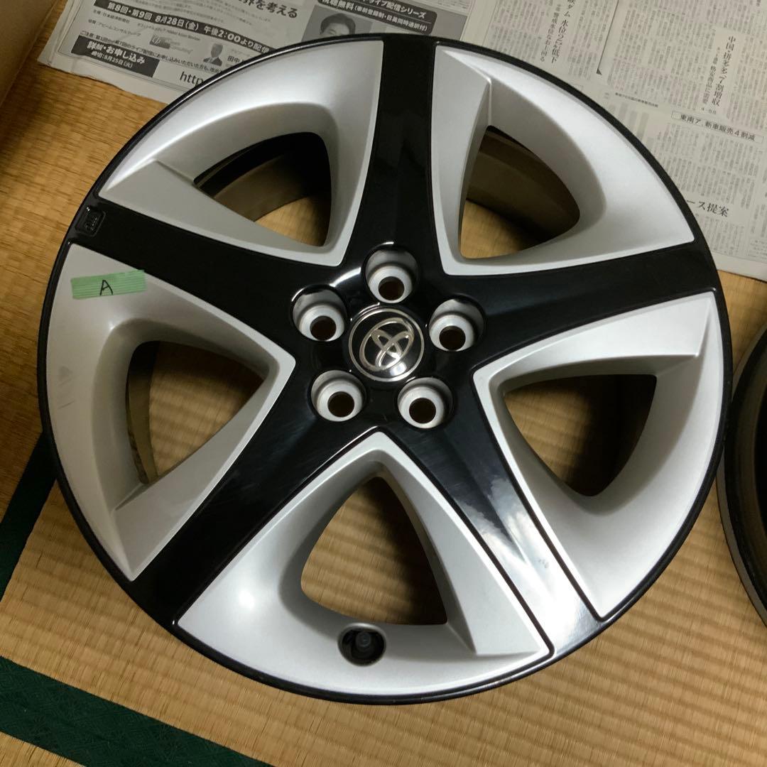 50系プリウス純正アルミホイールのみ 1本 215/45 R17用 トヨタ - メルカリ