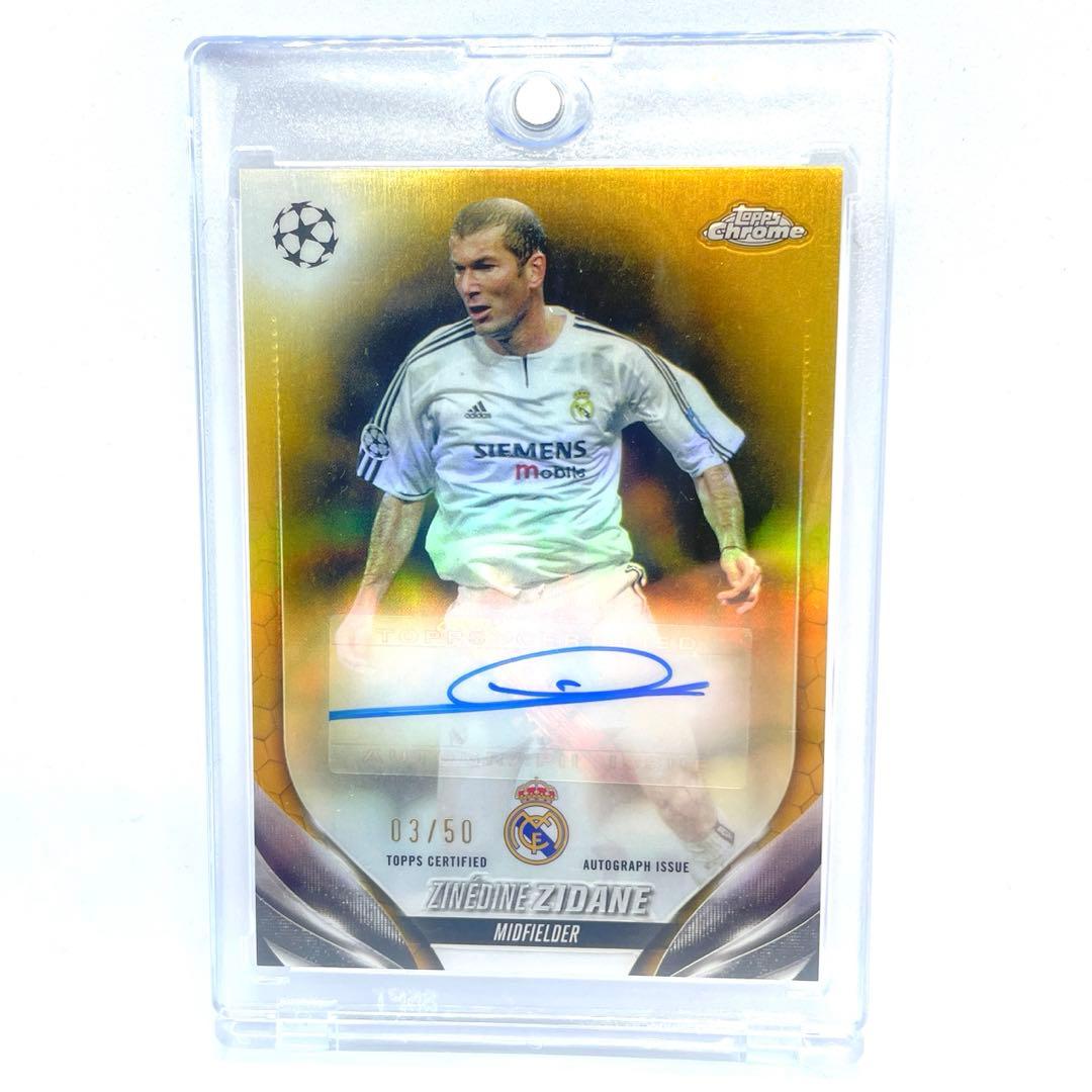 2023-24 topps chrome zidane ジダン サインカード - メルカリ