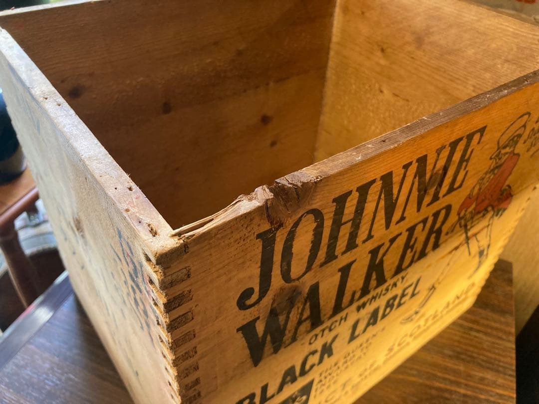 ジョニーウォーカー ウイスキー ヴィンテージ 木箱 英国 イギリス 昭和
