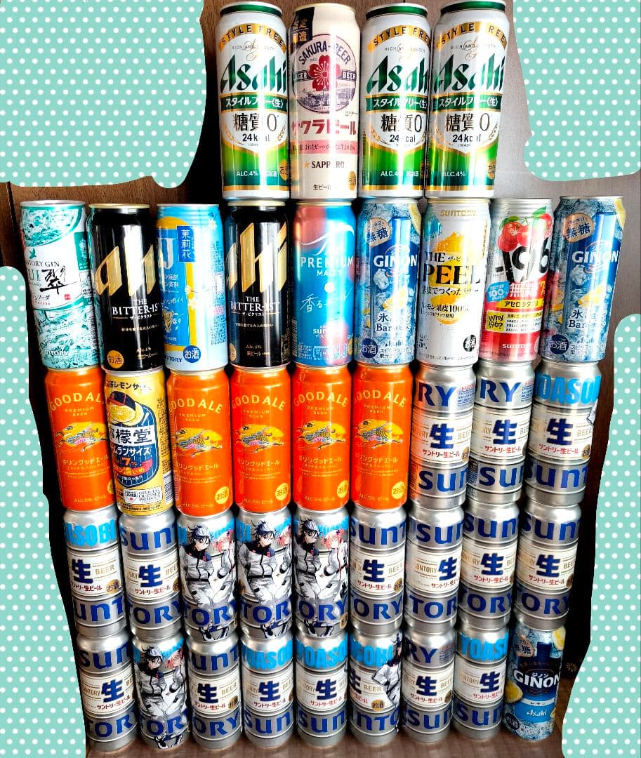 メルカリセール】ビール＆発泡酒＆サワー等まとめ売り計40本セット