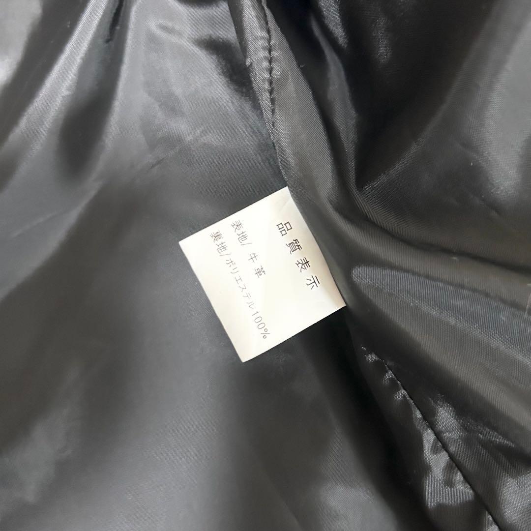 極美品 MET'Z ダブルライダースジャケット カウレザー 牛革 黒