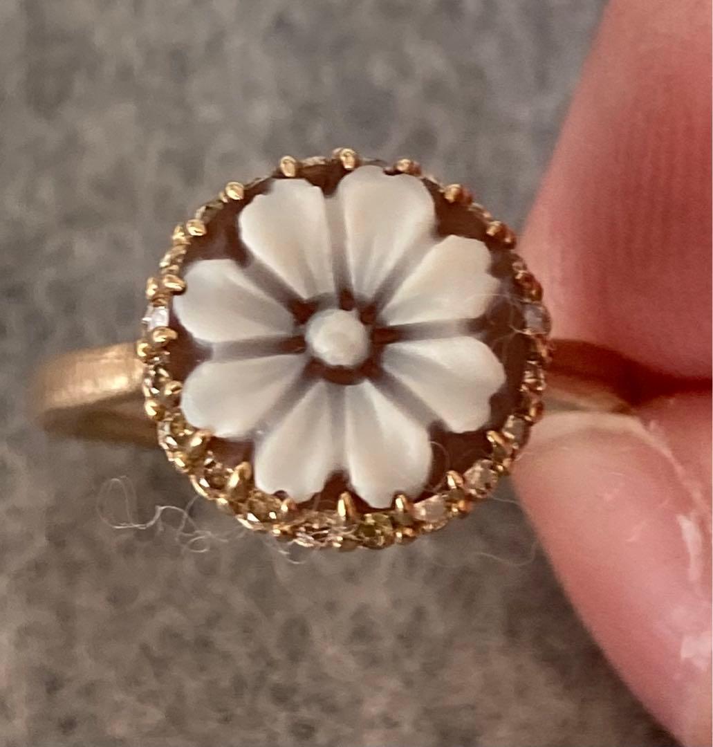 パーセルジュエリー カメオリング ポンポネアンスールリング - メルカリ