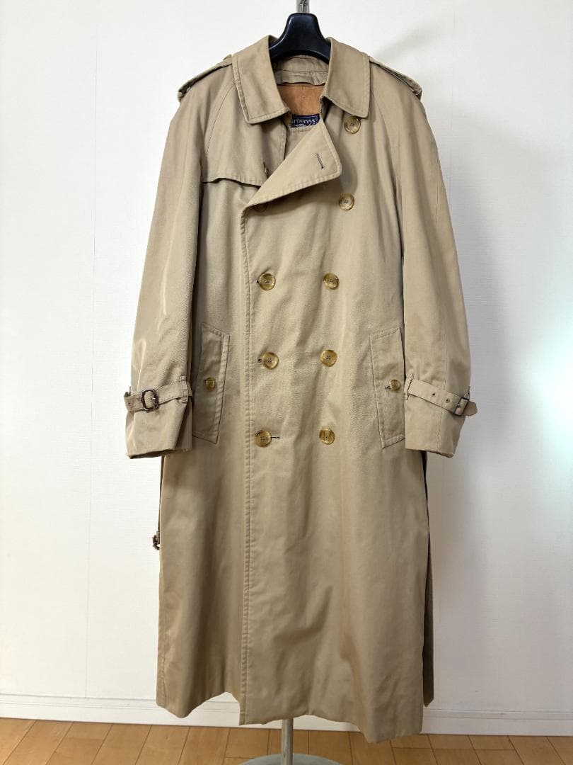 バーバリー　イギリス製　裏地チェック　ライナー付き　トレンチコート メンズ BURBERRY - バーバリー コート トレンチコート ライナー付き 裏