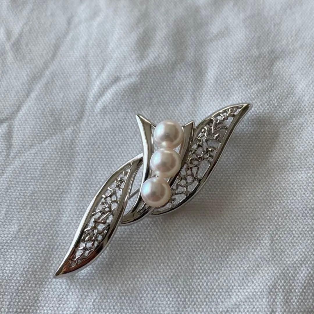 タサキ パール ブローチ シルバー - メルカリ