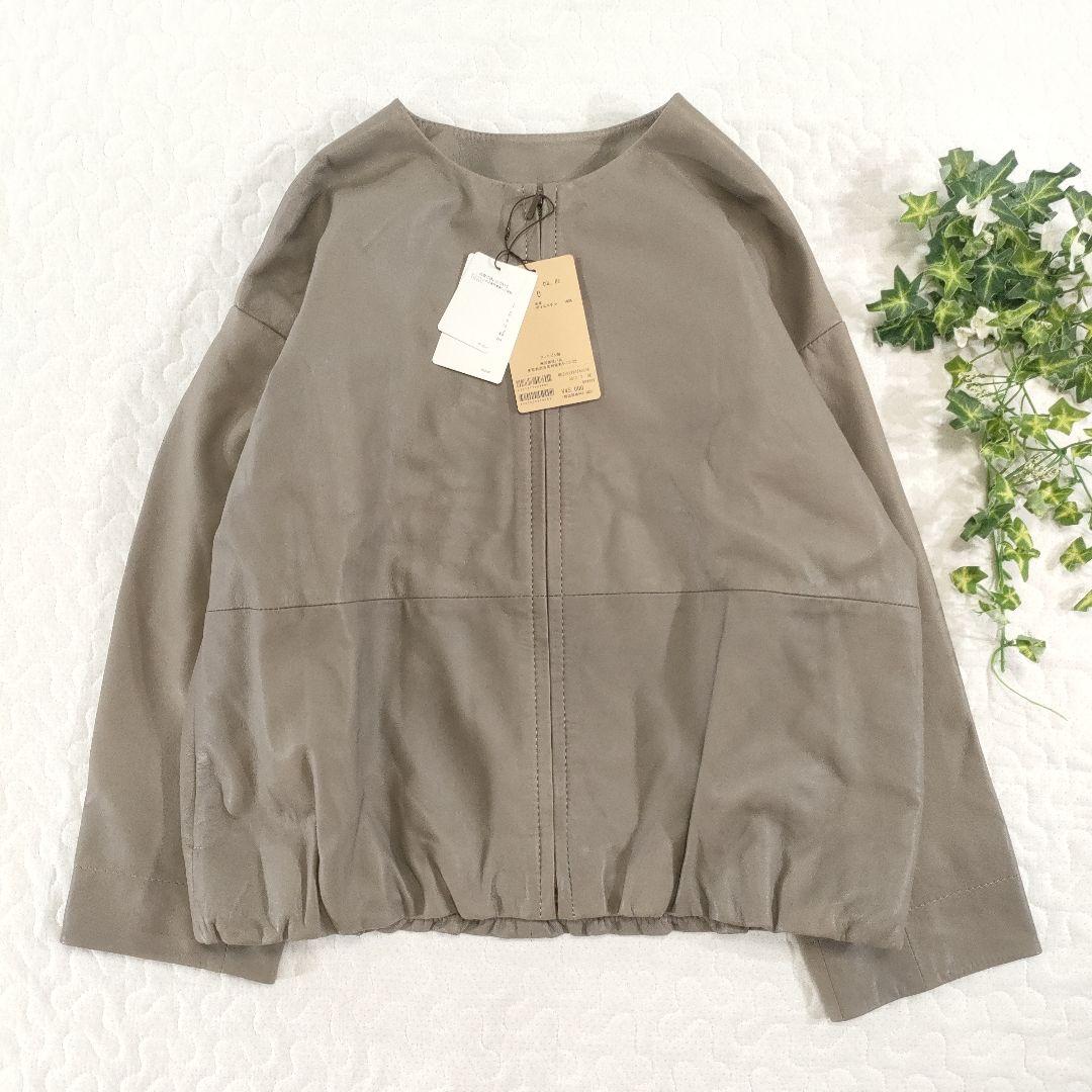 タグ付き✨BEARDSLEY 2021年モデル ノーカラーラムレザージャケット