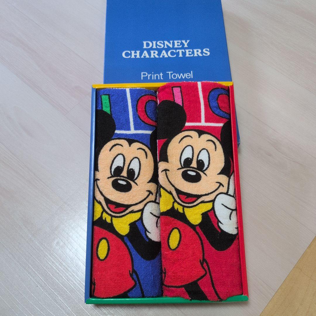 昭和レトロ ディズニーミッキーマウスフェイスタオルセット - メルカリ