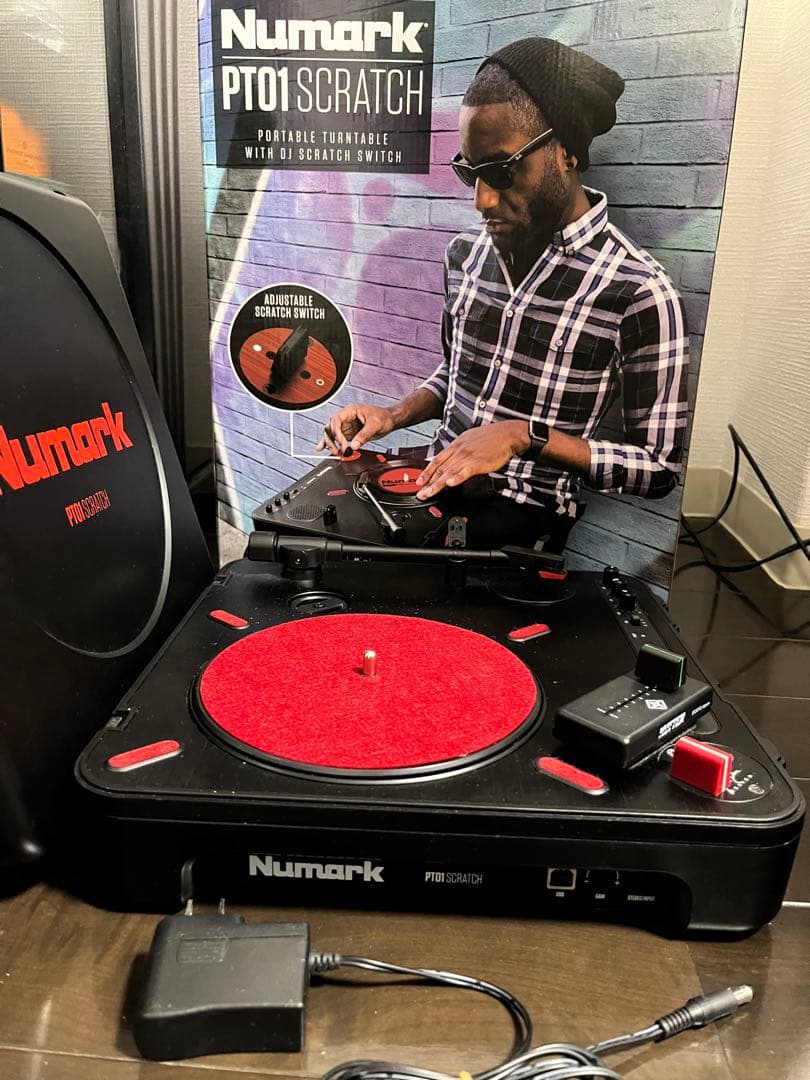 元箱あり Numark PT01 Scratch 中古カスタム Amazon.co.jp: Numark PT01 SCRATCH ポータブル ターンテーブル