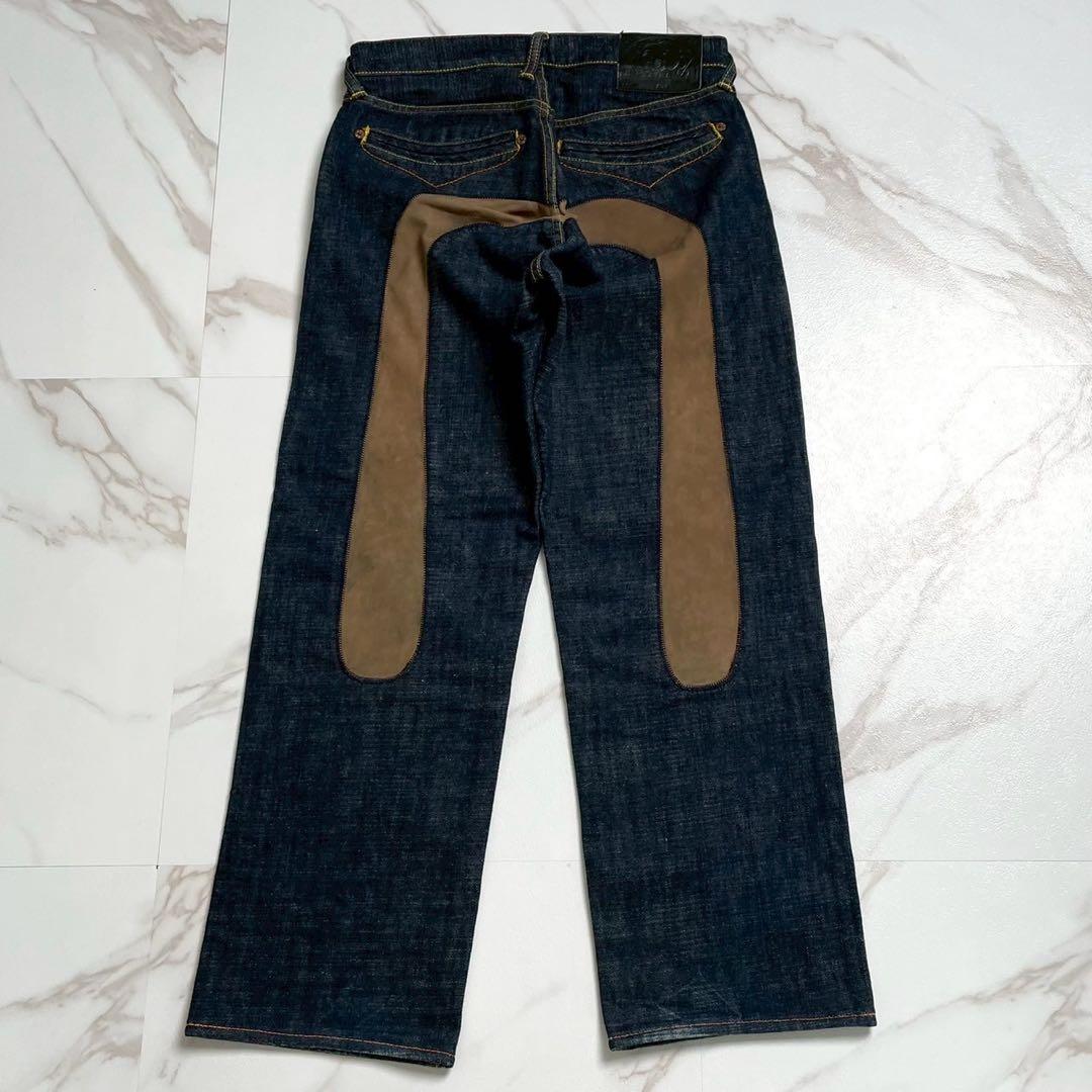 EVISU エヴィス デニムパンツ ビッグカモメ 濃紺 XLサイズ - メルカリ