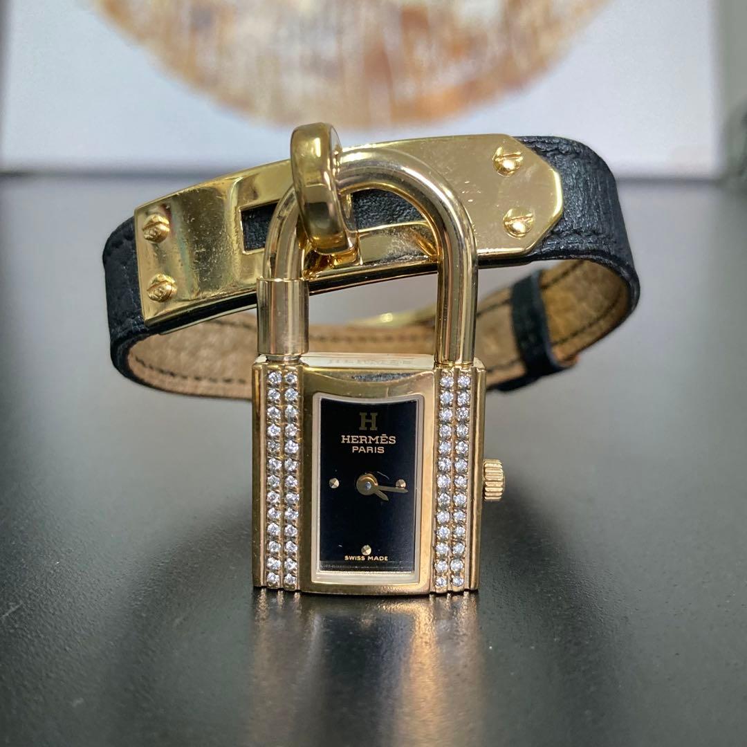 エルメス ケリーウォッチ ダイヤベゼル レディース 時計 HERMES - メルカリ