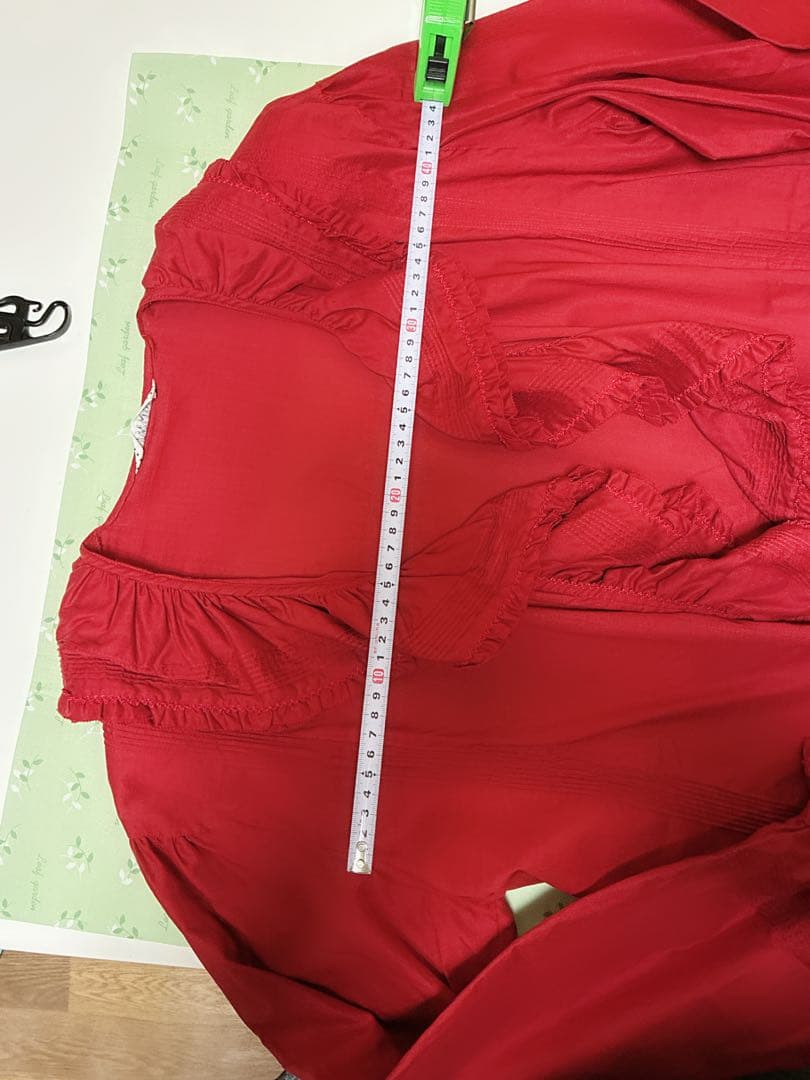 カネコイサオ オーバーブラウス レッド