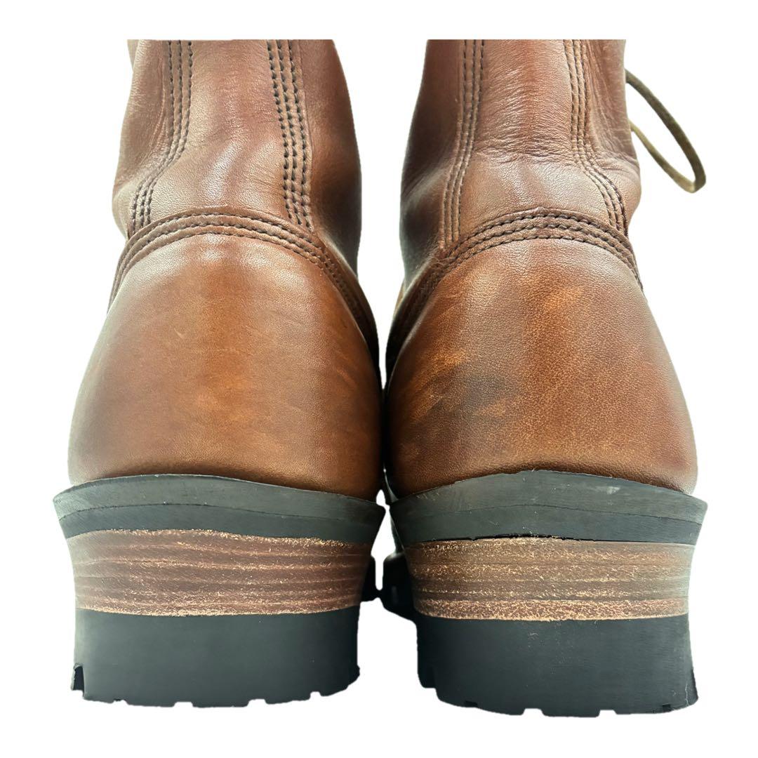 極美品✨HATHON✨ ロガーブーツ26cm ブラウン 8E