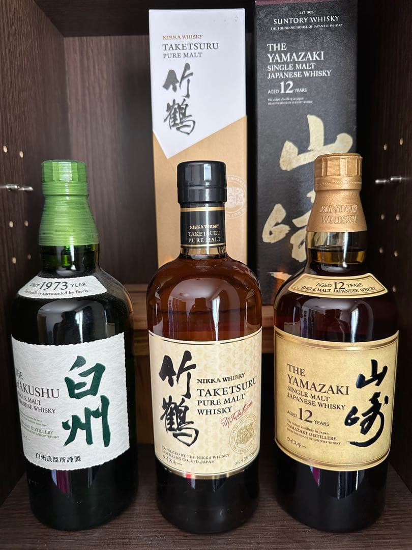 白州・竹鶴・山崎ウイスキーセット 国産ウイスキー 知多 山崎 白州 竹鶴 NV 700ml 4本飲み比べセット