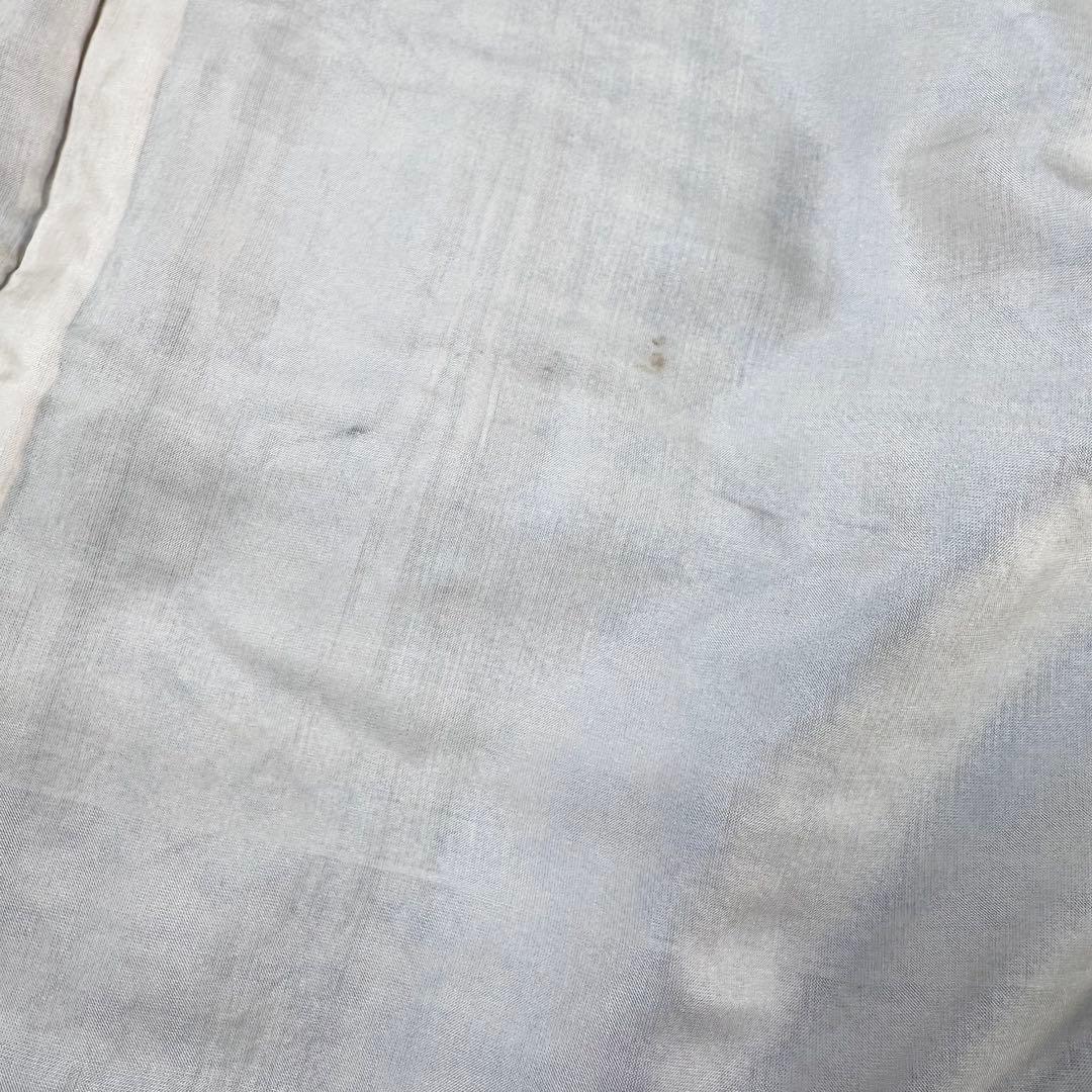 アンティーク仕立て直し 鶯茶花丸文様 正絹鬼シボちりめん 渋かわいい袷小紋着物