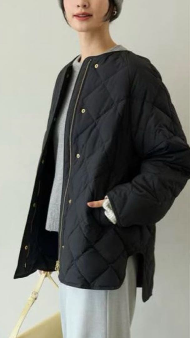 UNFILO TAIONコラボ キルティングブルゾン　今季　ダウンコート UNFILO（アンフィーロ） ダウンコート ダウンジャケット 「自宅で洗濯