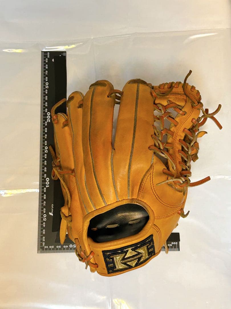 ★良型・即戦力★ ハイゴールド 心極 軟式 内野用グローブ 深め オイルメンテ済