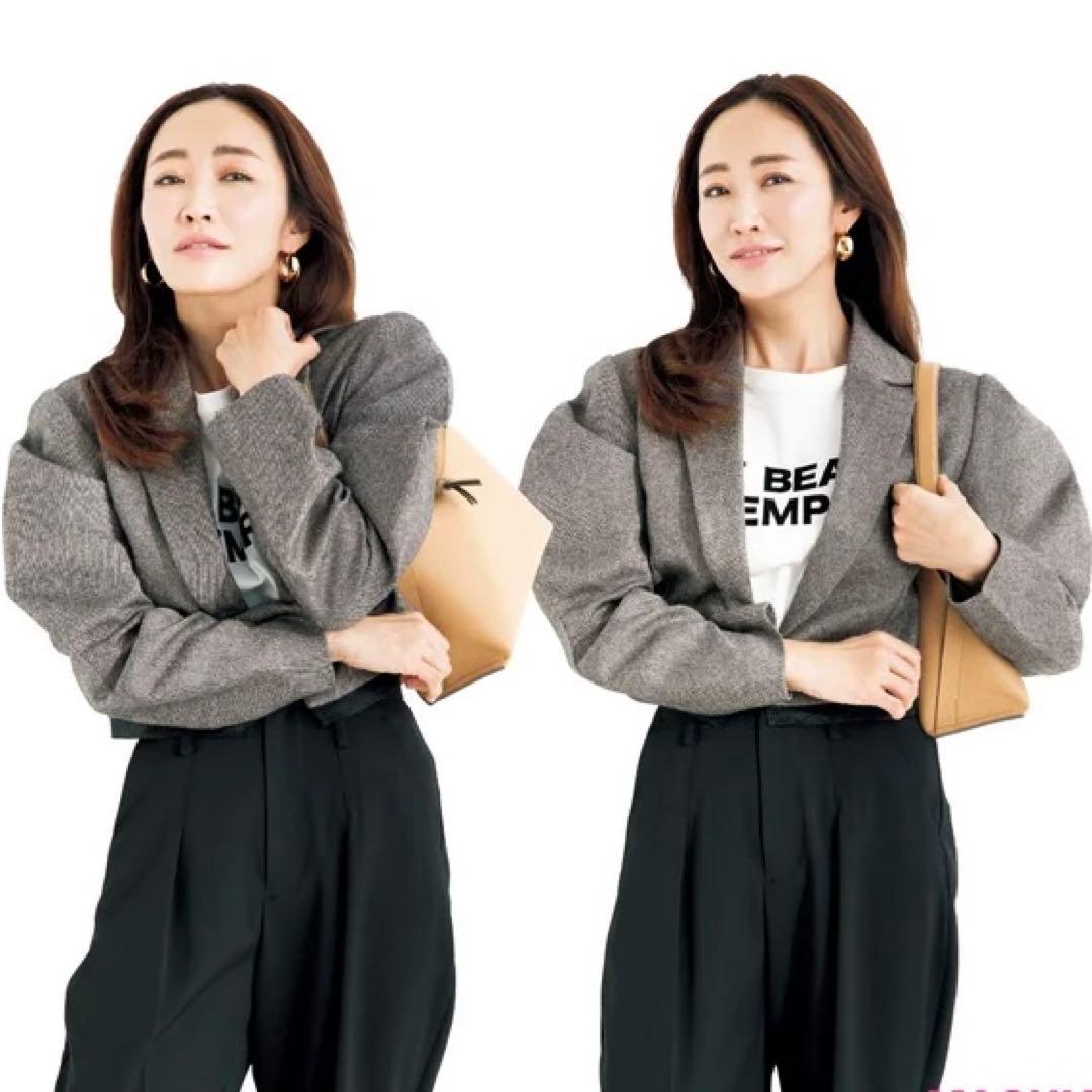 神崎恵着♡cygneシーニュ カーブスリーブショートジャケット スカート