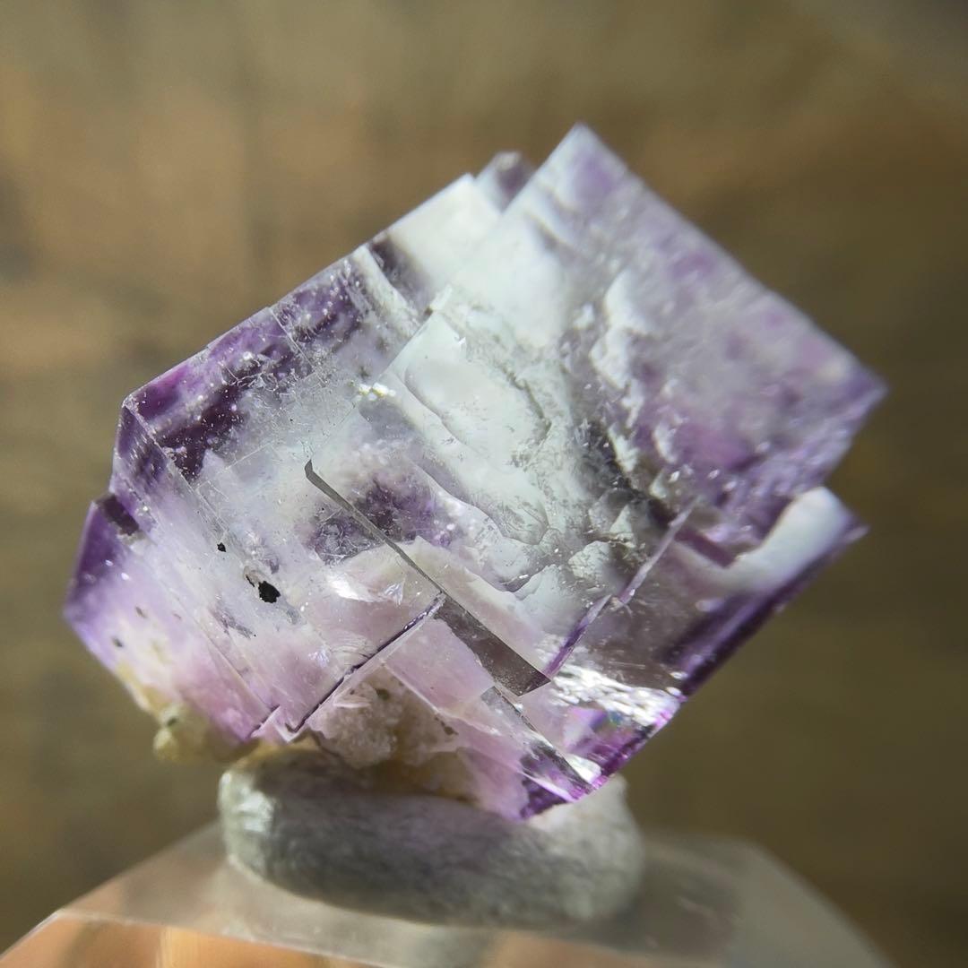 VIP-1003 中国　ヤオガンシャン産　フローライト原石＊ハイクリアパープル