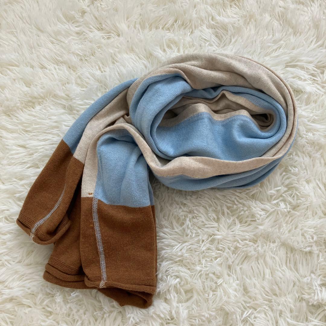 美品】45r ガーゼトリコロール ストール - メルカリ