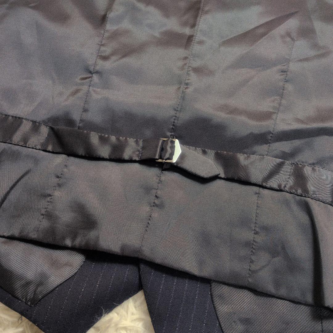 コムサイズム✨3ピース✨S】スーツ セットアップ ストライプ 背抜き 夏