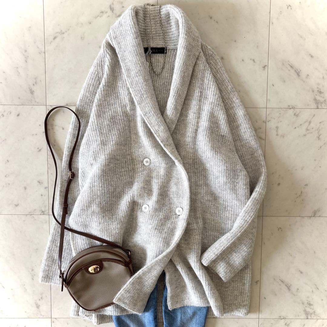 新品未使用 ダーマコレクション アルパカ混 ニットガウン 3L 大きいサイズ アルパカ混ニット ロング ガウンカーディガン 通販 - ディノス